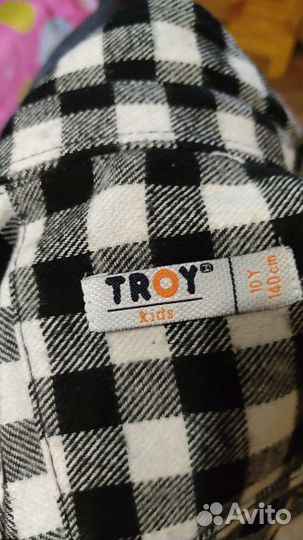 Рубашка для мальчика утепленная рост 140 см новая