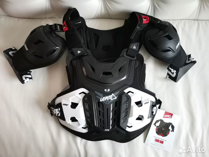 Кроссовый Панцирь Leatt Chest 4.5 Pro Бело Черно С