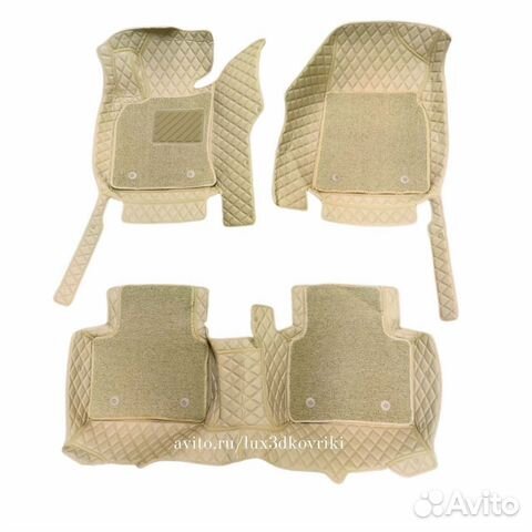 Коврики премиум Lexus NX +ворсовые. Беж/беж