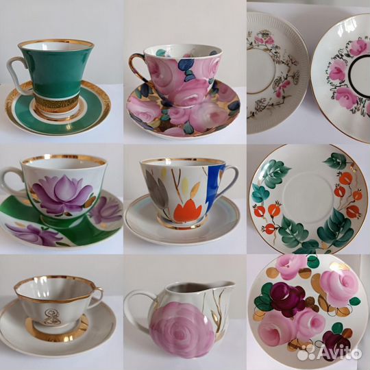 Чайные пары Дулево гиганты