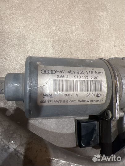 Моторчик дворников audi Q7 4L трапеция дворников