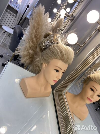 Локоны, укладка, пучки