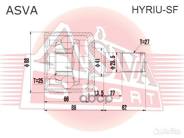 ШРУС hyriusf asva