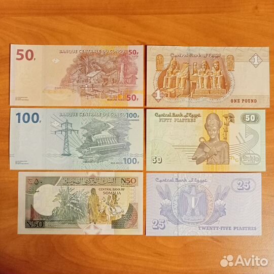 Банкноты новые пресс UNC