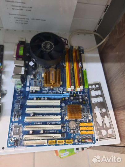 Комплект 775, мать, проц, озу