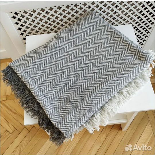 Покрывало-плед Шерсть Елочка