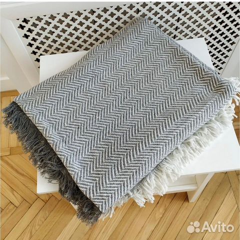 Покрывало-плед Шерсть Елочка