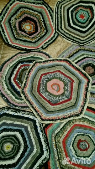 Коврики вязанные