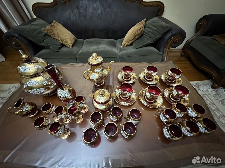 Посуда Богемия лепка Чехословакия