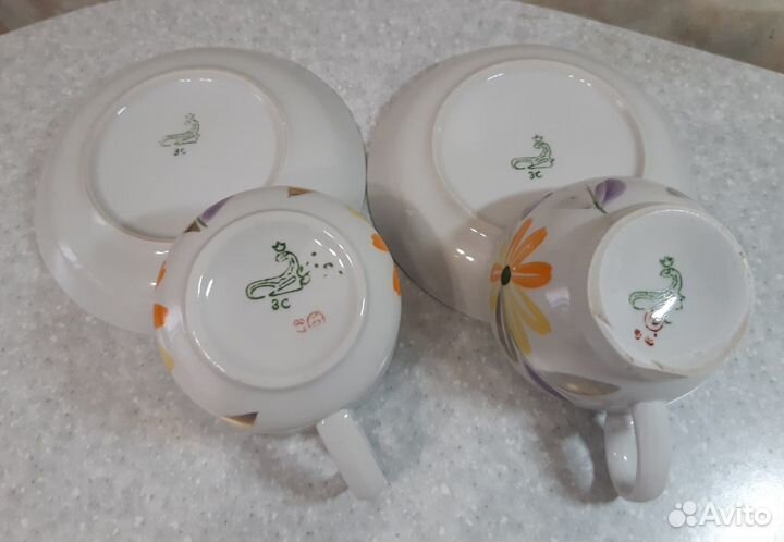 Чайные пары, блюдца