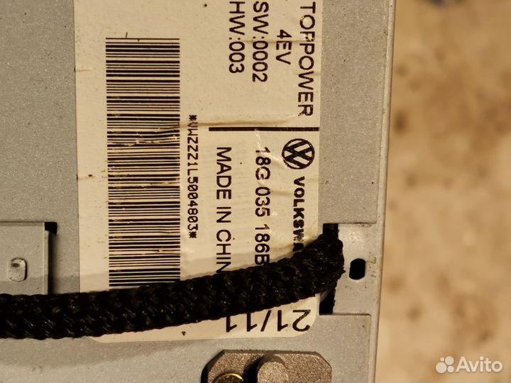 Штатная магнитола Volkswagen Polo