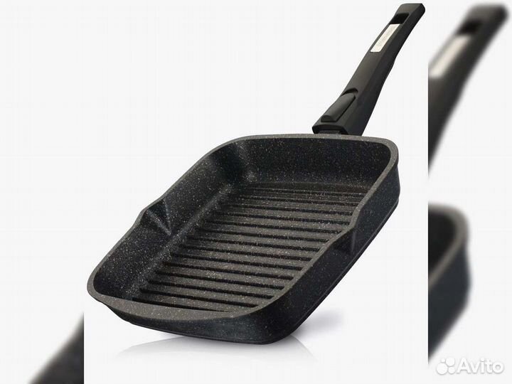 Сковорода гриль 26*26см Гранит star