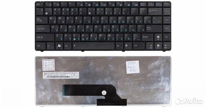 Новая клавиатура для Asus K40, K40IN, K40IJ