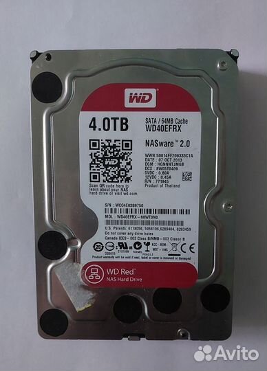 Жёсткие диски Western Digital Red 4TB