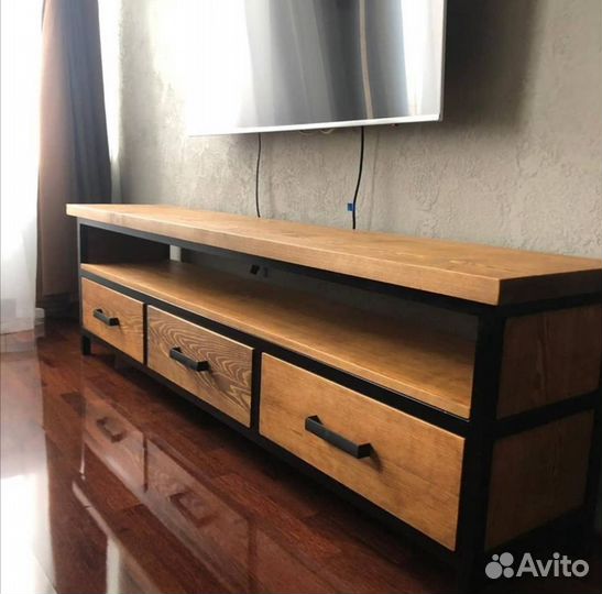 Тумба под телевизор лофт