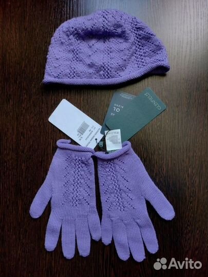 Комплект для девочки (шарфик, шапочка, перчатки)