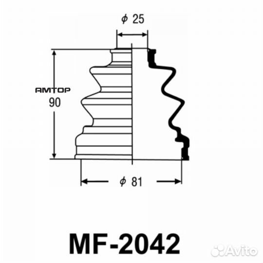 Masuma MF-2042 Пыльник шруса Masuma MF-2042
