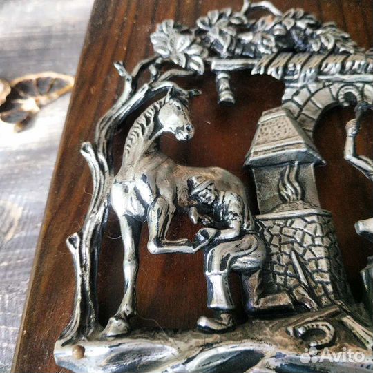 Антиквариат из Европы. Панно Кузница