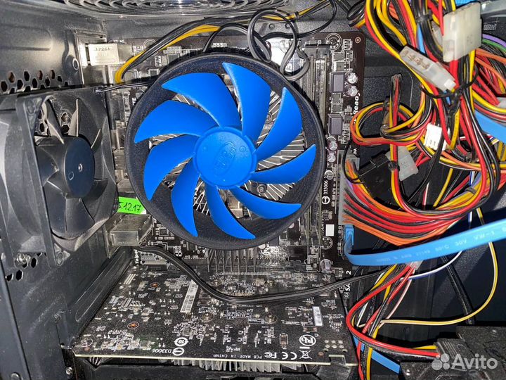 Комплект мат. плата+проц+озу+кулер