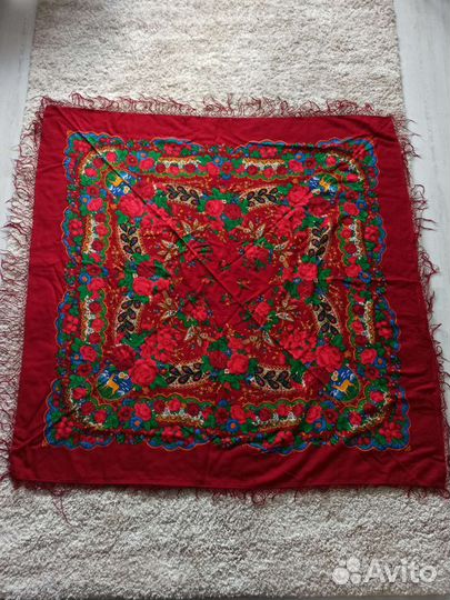 Павлопосадский платок шерсть