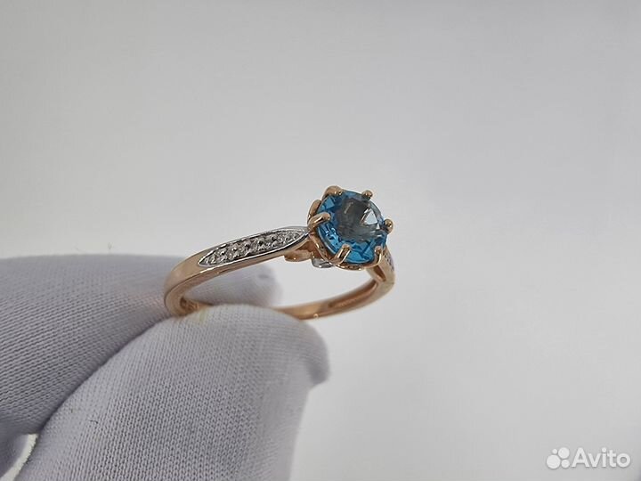 Золотое Кольцо 585 пробы с бриллиантами. Рассрочка