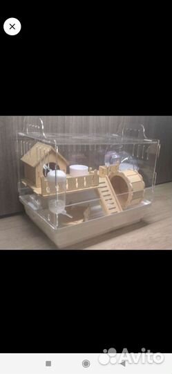 Клетка для хомяка двухэтажная,шар для хомяка