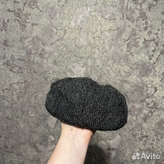 Твидовая кепка жиганка Harris tweed