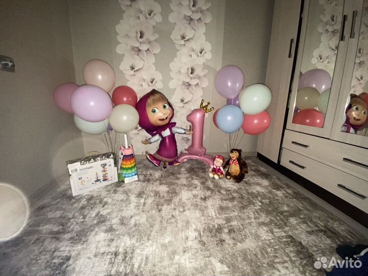 Воздушный шар цифра 1, Маша