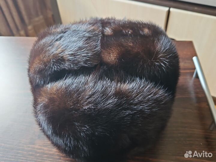Норковая шапка мужская новая 58