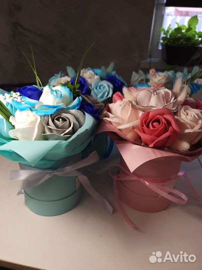 Букеты из мыльных цветов