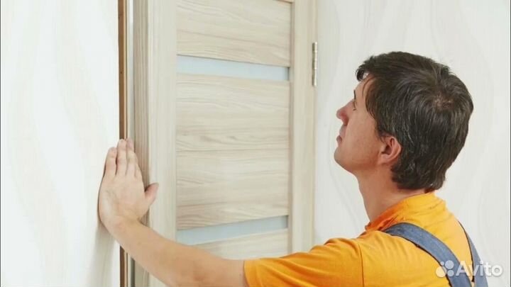 Скрытая дверь с установкой