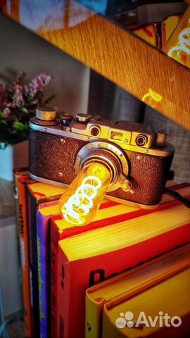 Светильник настольный из фотоаппарата в стиле Лофт