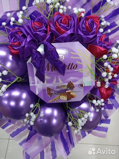 Подарочные коробки, букеты