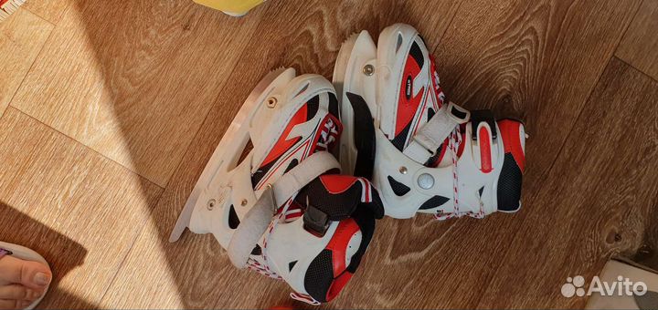 Коньки ролики 2 в 1 детские 30-33р Маркировка