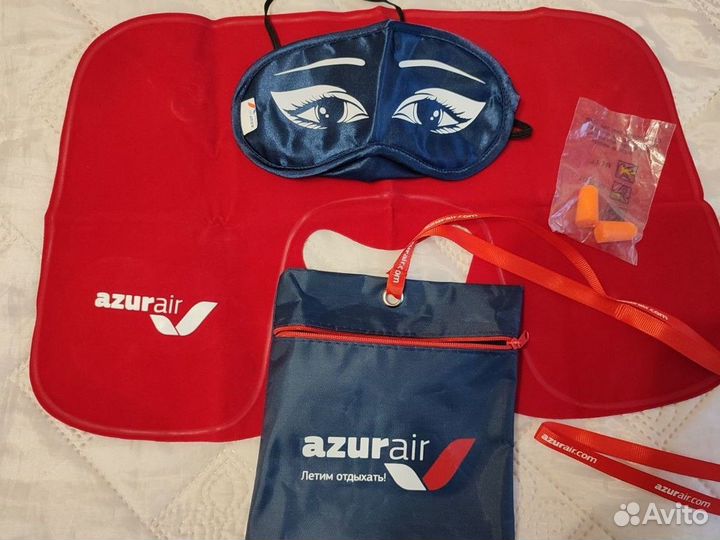 Дорожный набор в самолет сумка подушка очки беруши