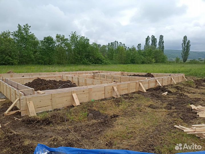 Заливка фундамента под ключ любой сложности