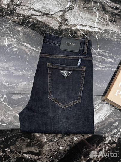 Джинсы мужские синие прада
