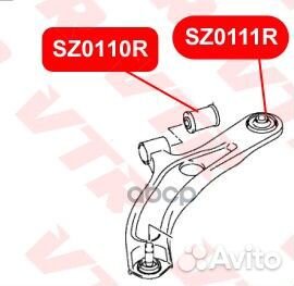 Cайлентблок рычага передней подвески, передний