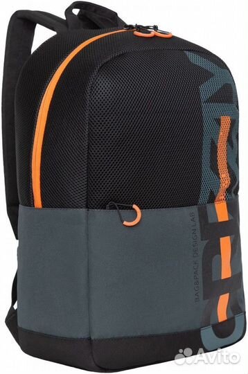 RQ-210-1 Рюкзак (2 черный - серый)