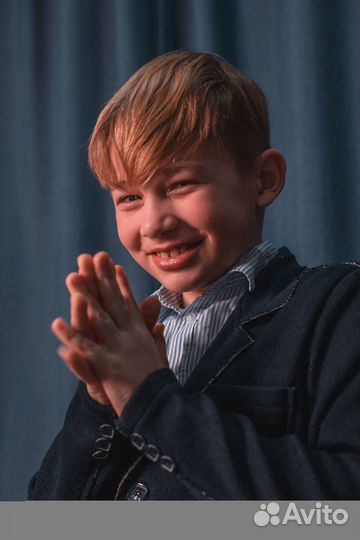 Пиджак кардиган кофта школьная для мальчика 134