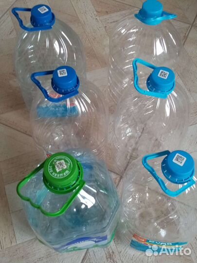 Бутыли для воды 6, 5, 19 литров
