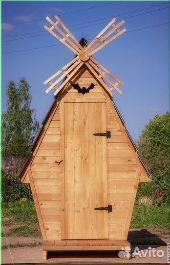 Дачный туалет с установкой SUN333