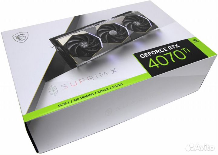 Видеокарта MSI nvidia GeForce RTX 4070 Ti suprim X