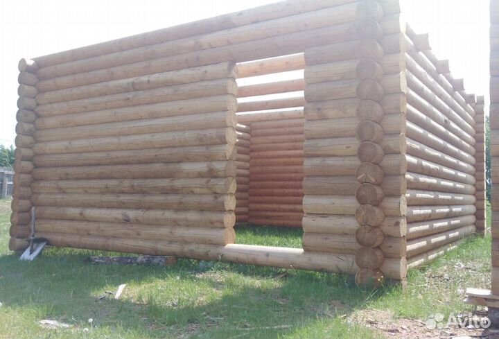 Оцилиндрованный брус