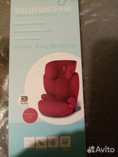 Автокресло с 3 лет до 12 лет