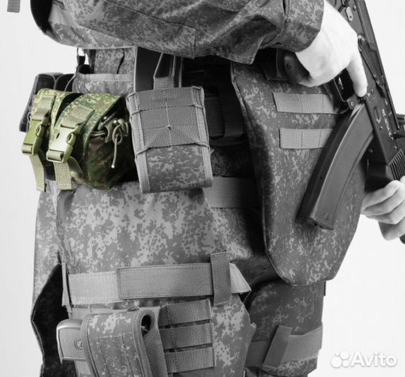 Подсумок тактический на 2 гранаты 