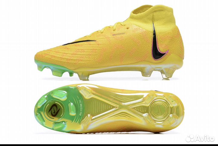 Футбольные бутсы nike phantom luna цвет желтый