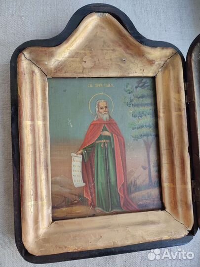 Икона. Именник. Илья пророк со свитком. 18 вв