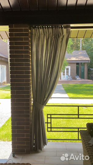 Уличные шторы для беседки веранды