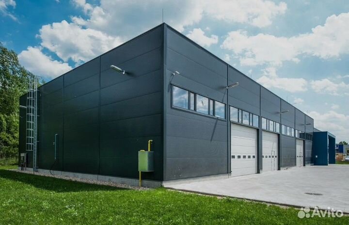 Быстровозводимые ангары склады из сэндвич панелей